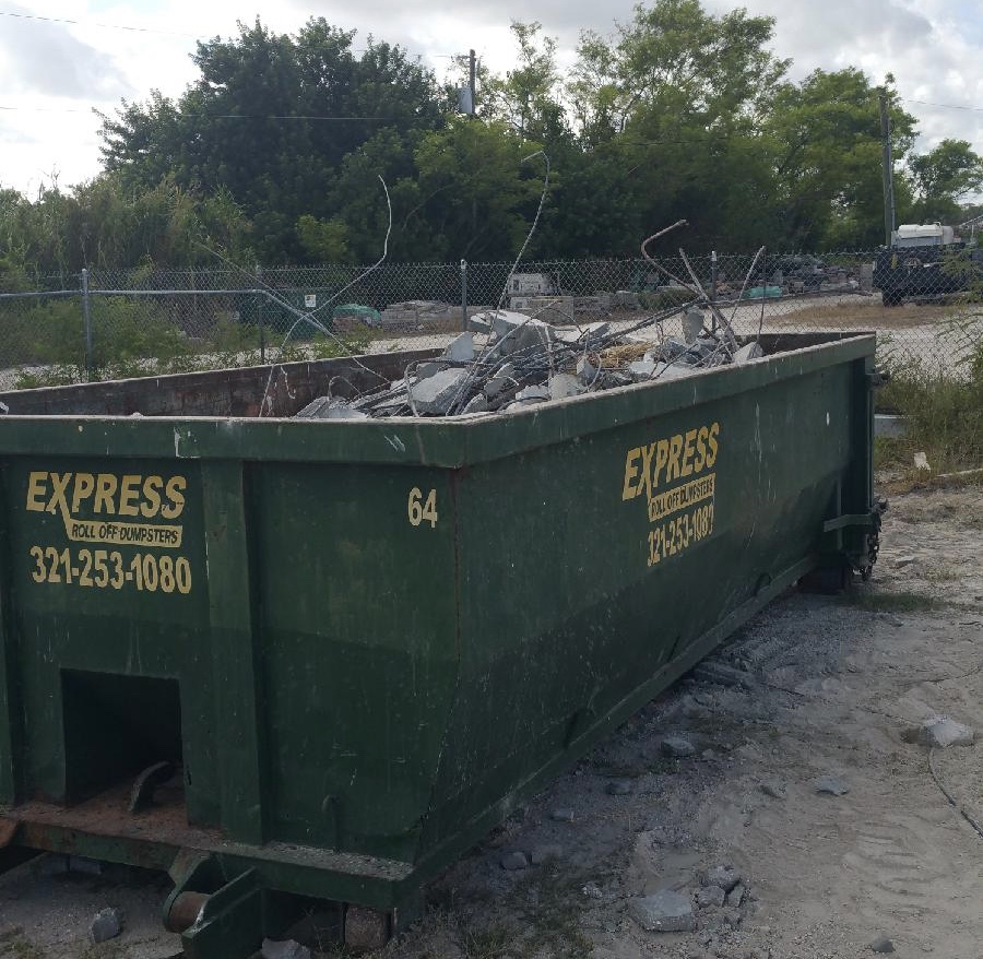 concrete roll off dumpster rental palm bay fl