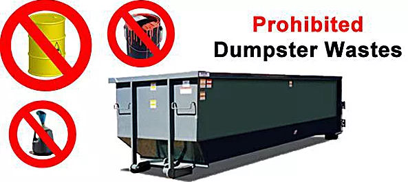 Prohibited Dumpster Waste