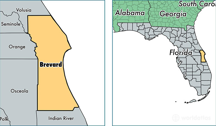 brevard county florida map